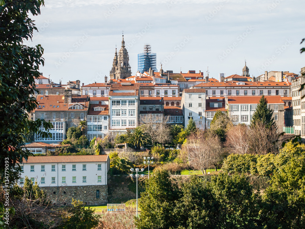 Obraz premium Skyline of Santiago de Compostela