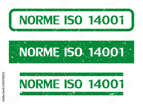 Tampon norme ISO 14001.