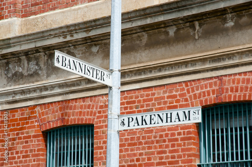 Bannister & Pakenham Street Signs - Fremantle - Australia photo