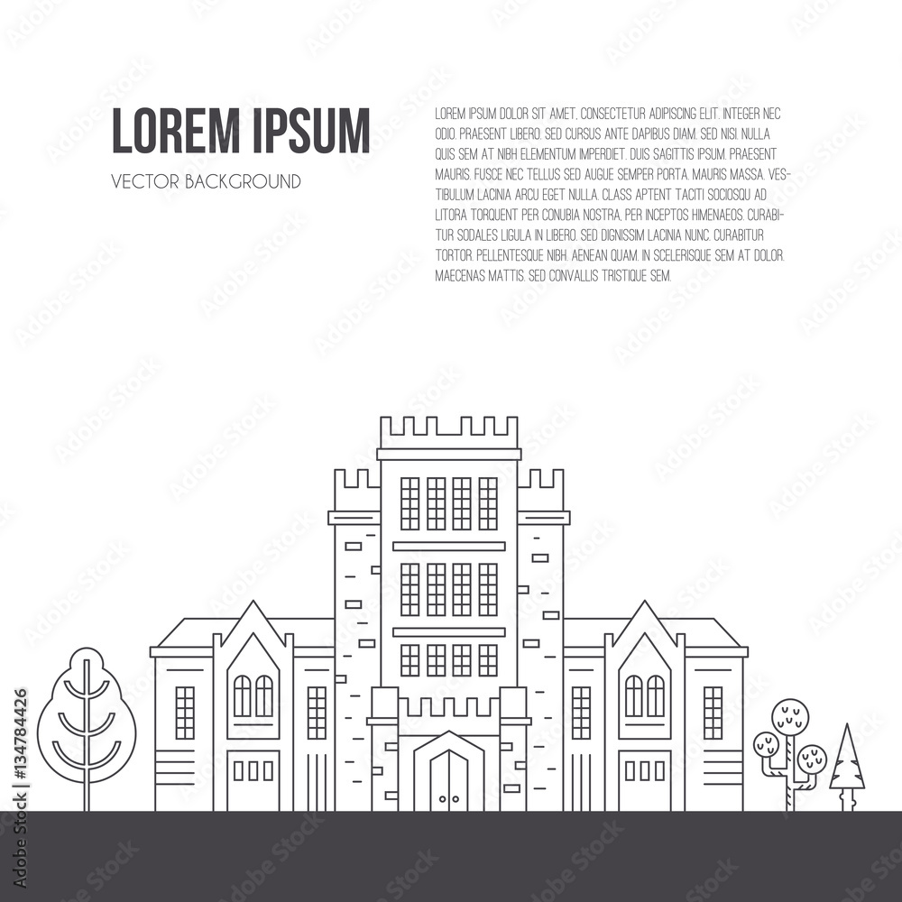 University Concept with text