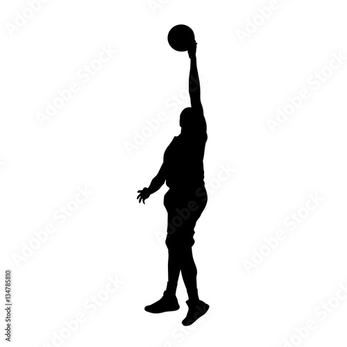 Basketball player vector silhouette