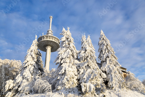 Hoherodskopf im Schnee  photo