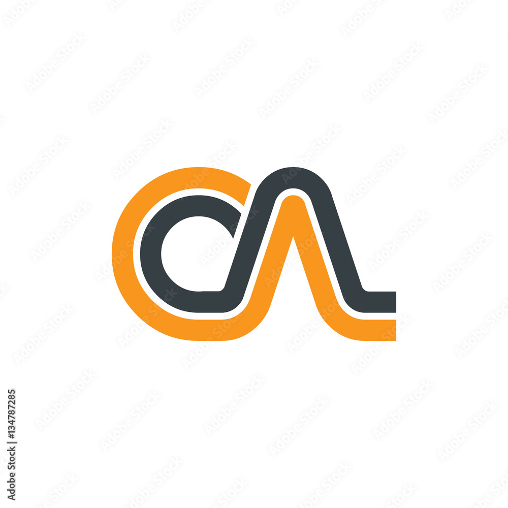 Initial Letter CA OA Linked Design Logo Initial Letter CA OA Linked Design Logo