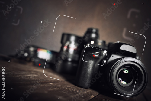 Professional reflex camera photo