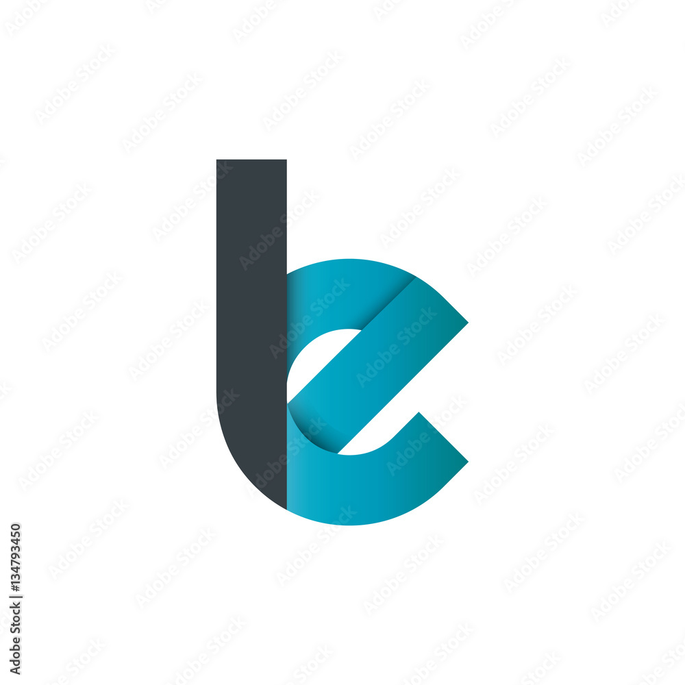 Initial Letter LE Rounded Lowercase Logo Initial Letter LE Rounded Lowercase Logo