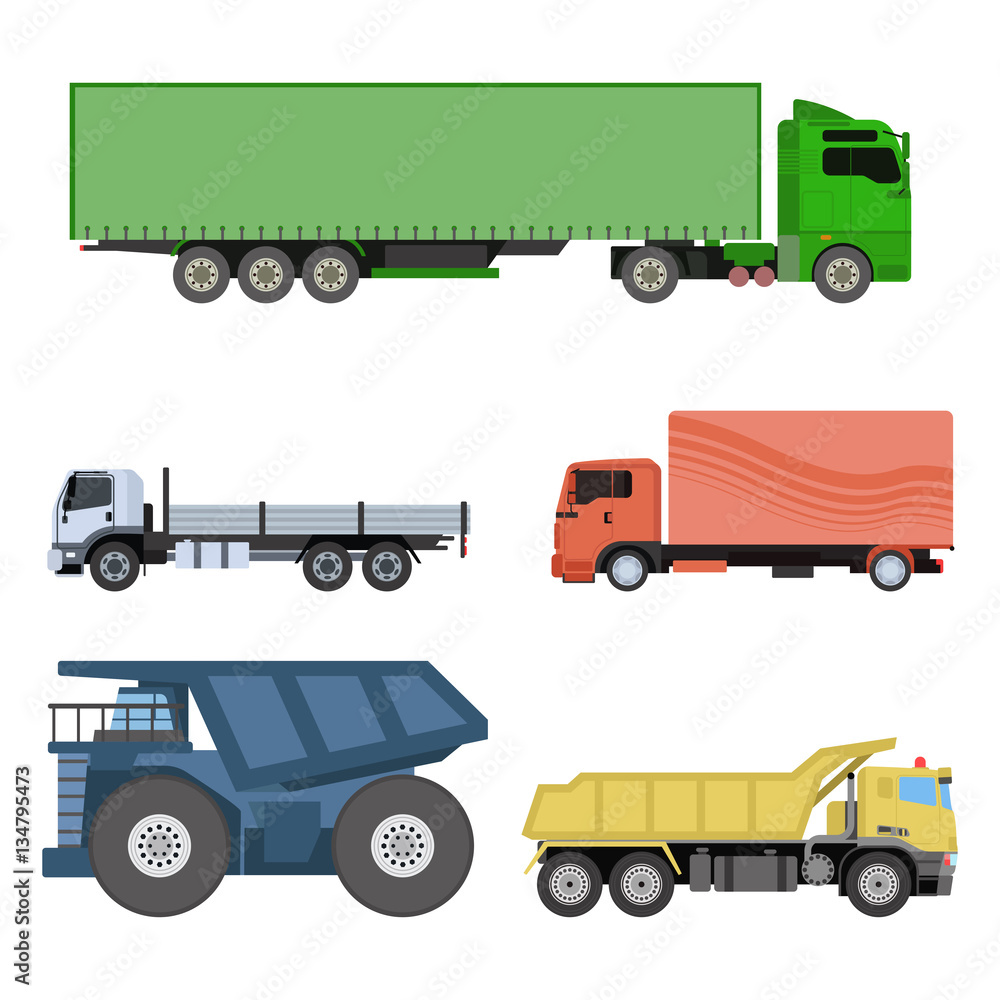 Different cars transport vector set. Different cars transport vector set.