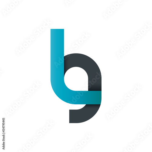 Initial Letter LG Rounded Lowercase Logo photo