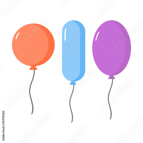 Balloons vector set.