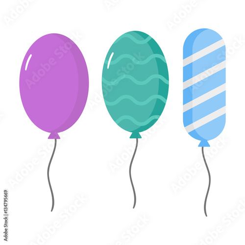 Balloons vector set.