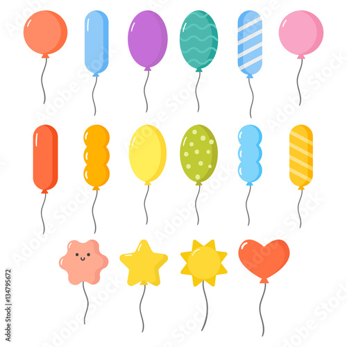 Balloons vector set.