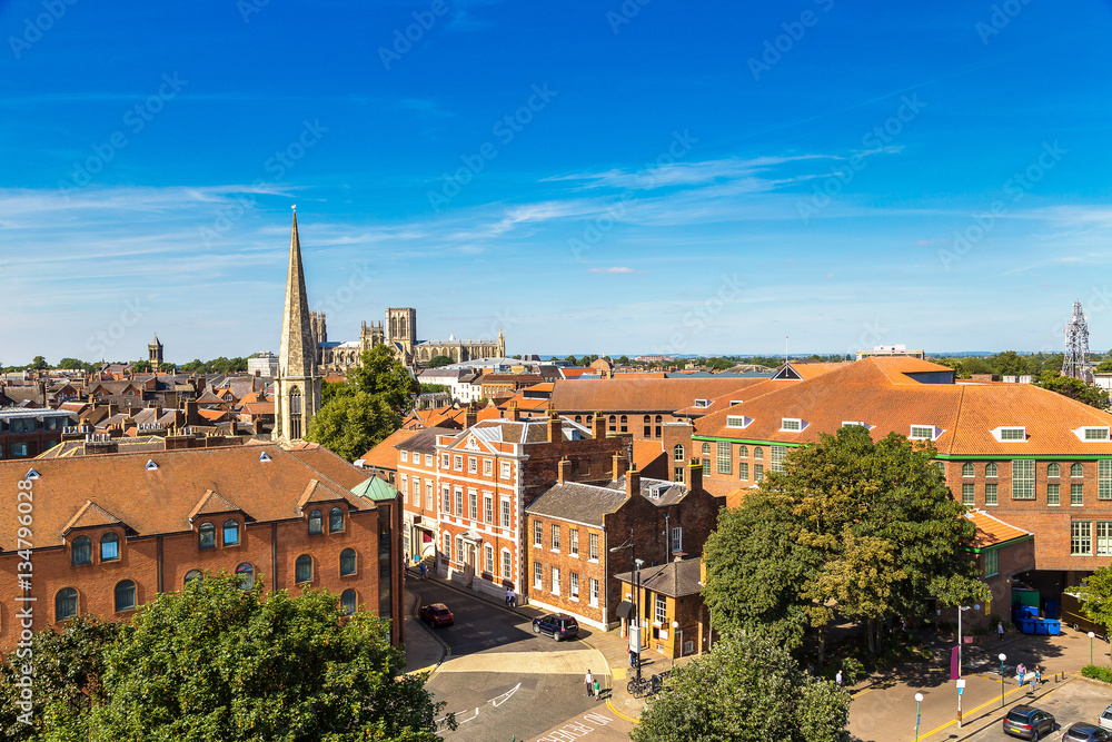 Panoramic view of York, England
