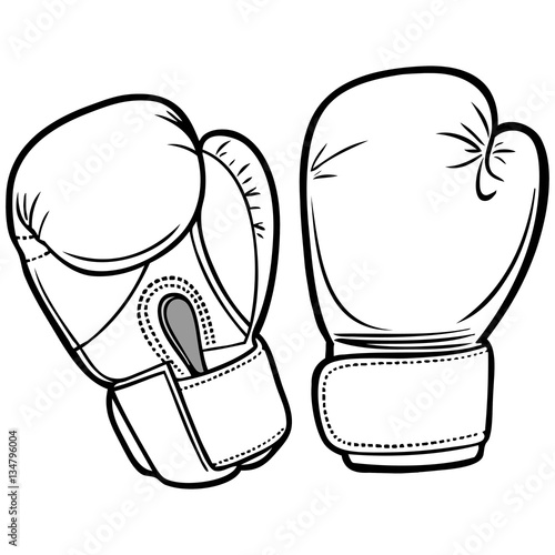 Boxing Gloves Illustration