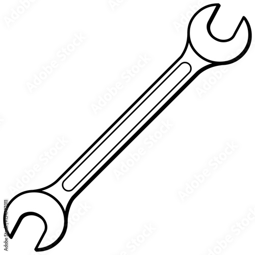 Open End Wrench Illustration