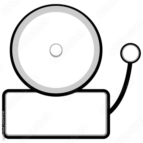 School Bell Alarm Illustration