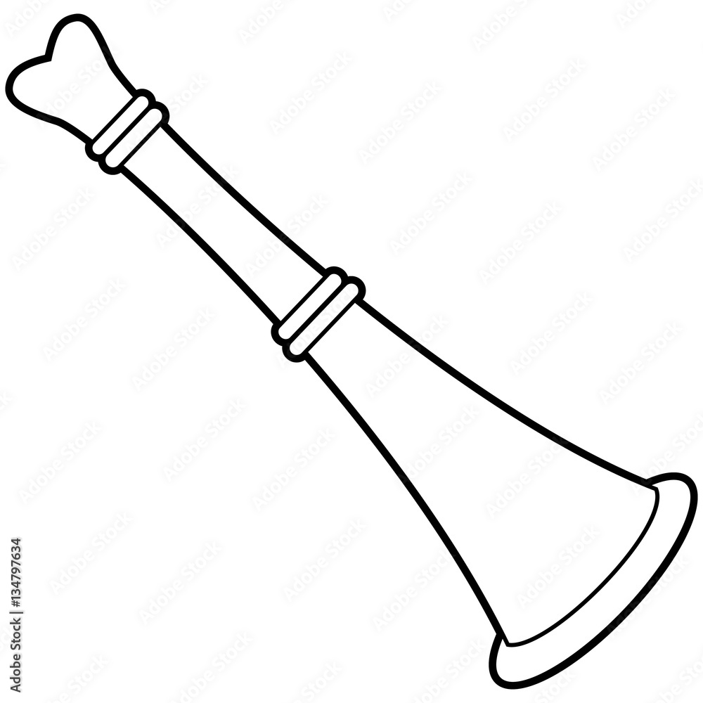 Fototapeta premium Trumpet Icon Illustration