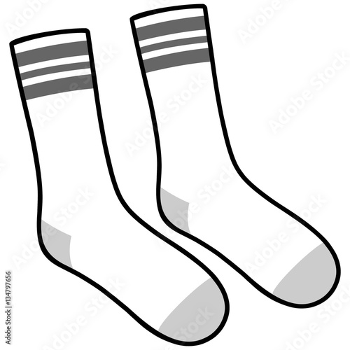 Tube Socks Illustration