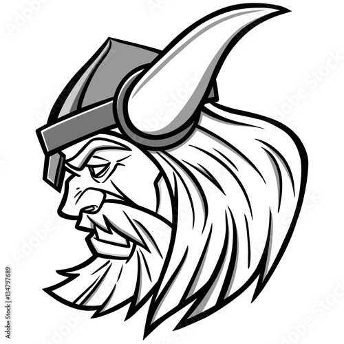 Viking Mascot Illustration