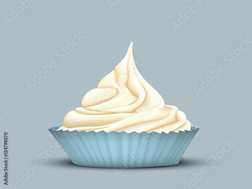 delicate twisted cream in the mould