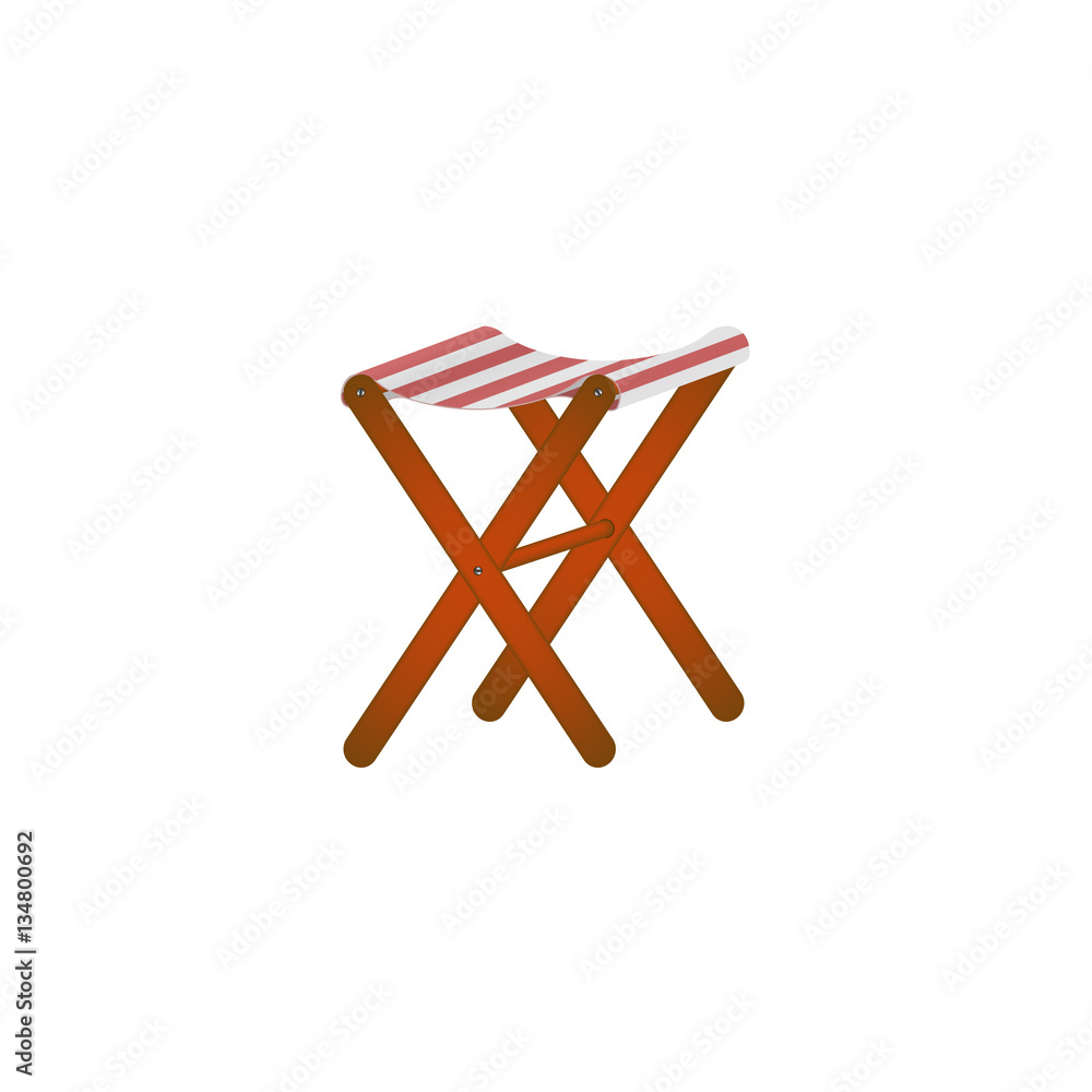 Folding wooden chair in retro design Folding wooden chair in retro design