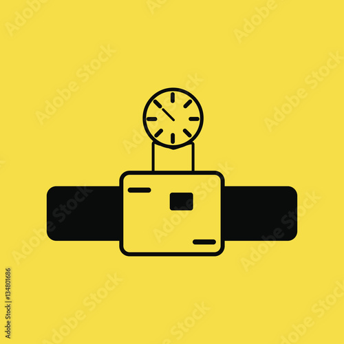 Water motor icon isolated sign symbol. Flat Vector illustration. Can be used for mobile and web design