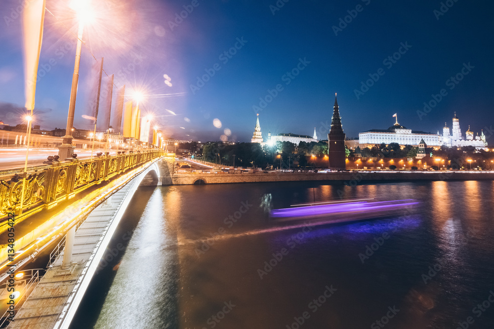 Kremlin Embankment - night landscape