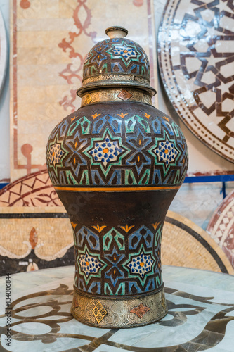 Traditional moroccan big earthenware
