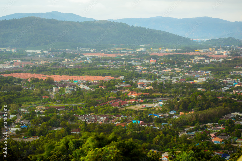 Kao Khad Viewpoint of Phuket city, Phuket province Thailand Kao Khad Viewpoint of Phuket city, Phuket province Thailand