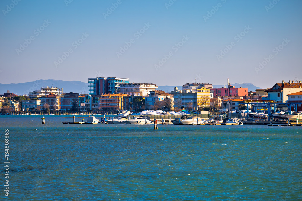 Town of Grado tourist seafront view