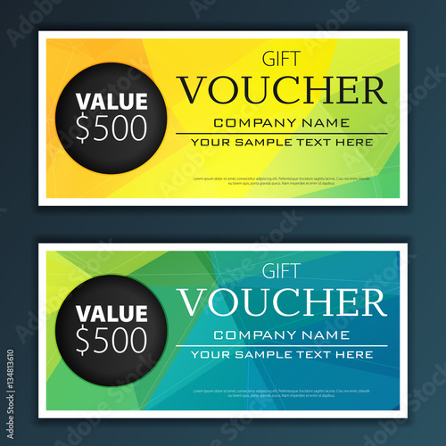 Gift voucher template