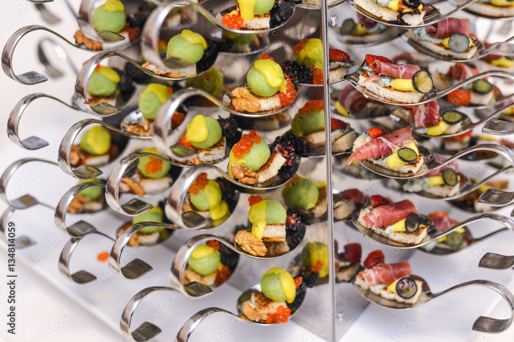 catering food snacks canapes