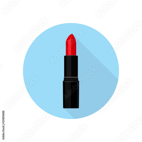Red lipstick icon.
