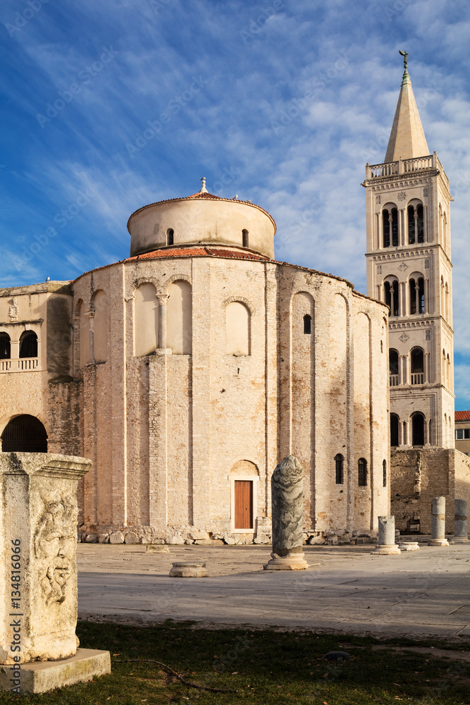 St.Donatus church on the Roman Forum in Zadar. Croatia.