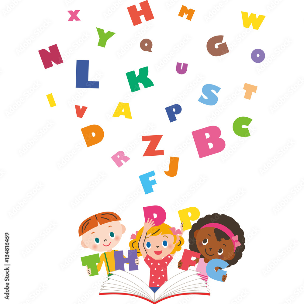 英語を習う子供達 英語を習う子供達