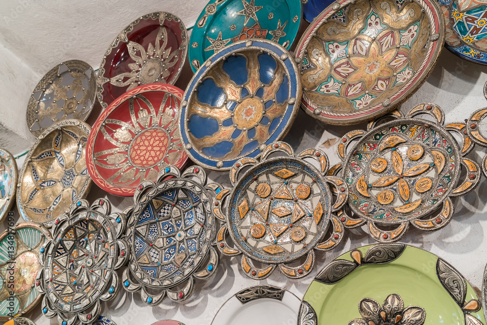 Fototapeta premium Traditional Tagine Morocco souvenirs in Fes (Fez)