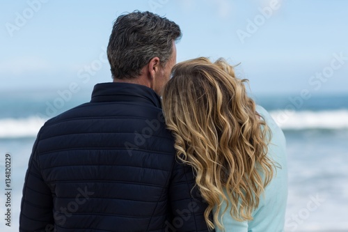 Mature couple enjoying on the beach