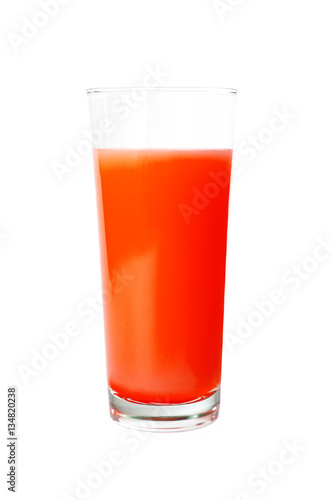 Wallpaper Mural Tomato juice in glass isolated on white Torontodigital.ca