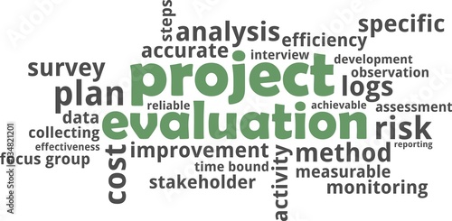 word cloud - project evaluation