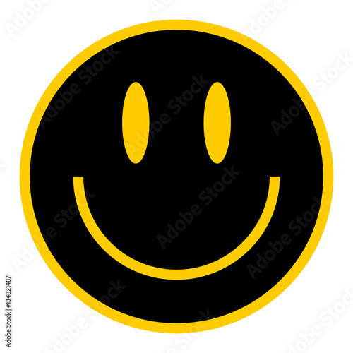 Flat Smiley Happy Smiling Face