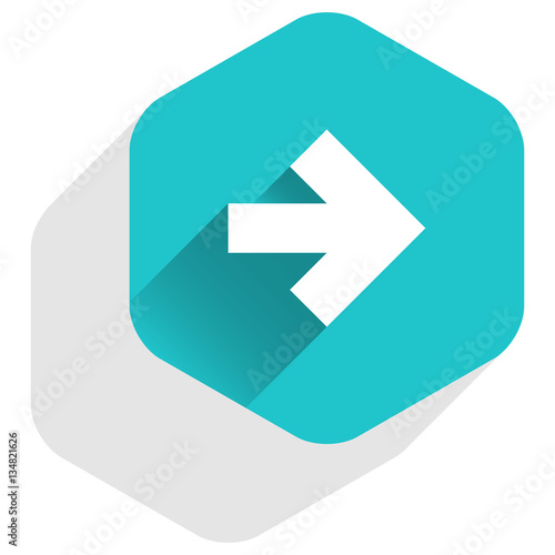 Arrow sign hexagon icon flat long shadow style Free Download Arrow sign hexagon icon flat long shadow style - GFXLoad
