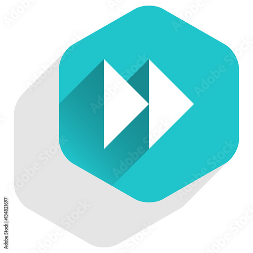 Arrow sign forward or backward icon