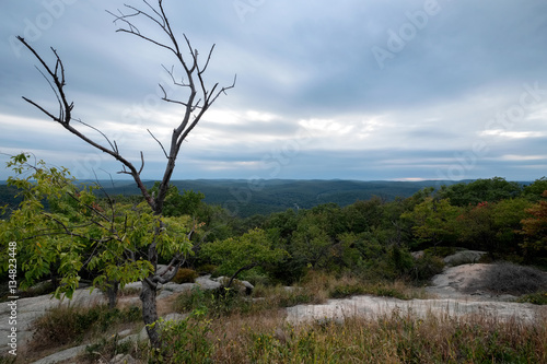 View from Bear Mountain before sunset, New York, USA.