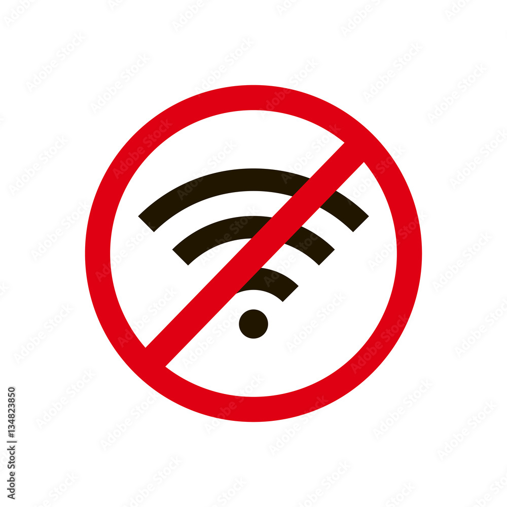 No Wifi sign . icon No Wifi sign . icon