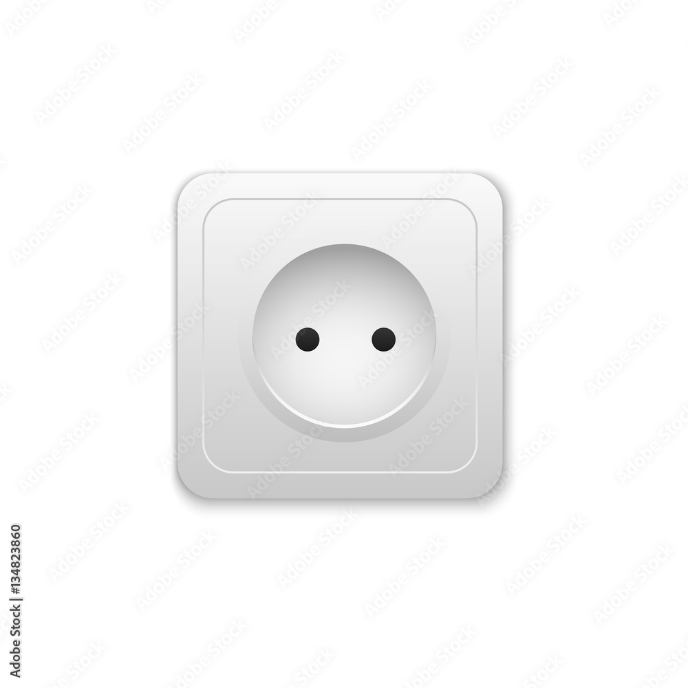 Realistic electric outlet. Power socket. Vector illustration Realistic electric outlet. Power socket. Vector illustration