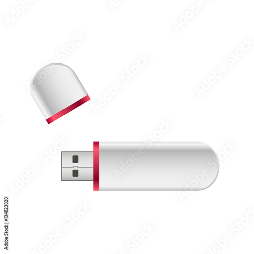 Flash Drive template USB memory vector