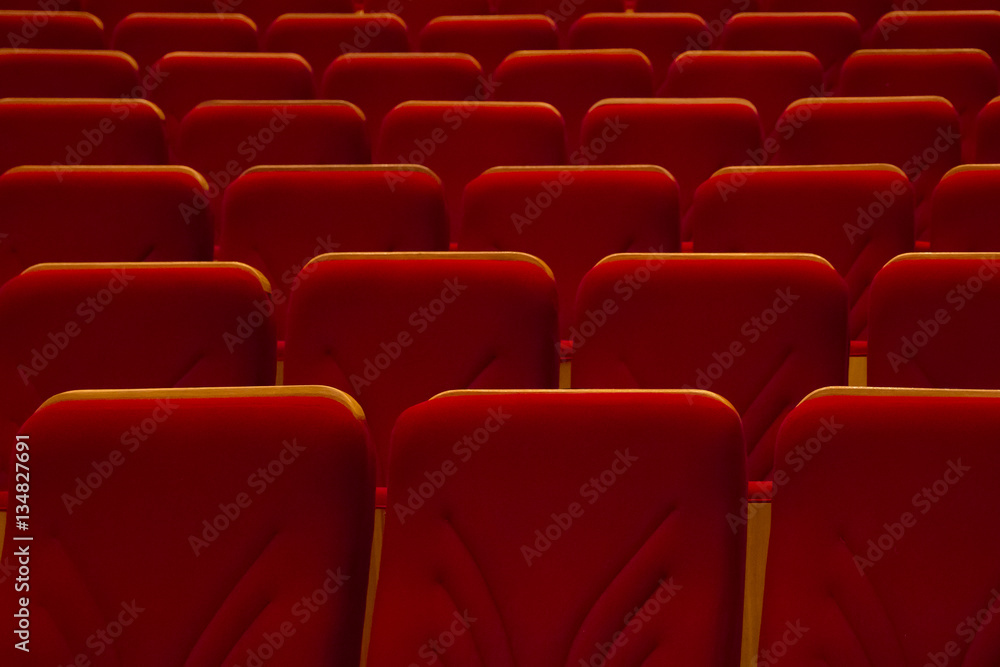 Fototapeta premium Chairs concert hall without people