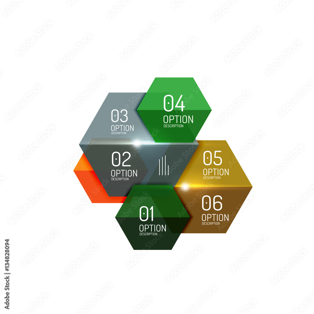 Infographic modern templates - geometric shapes Infographic modern templates - geometric shapes