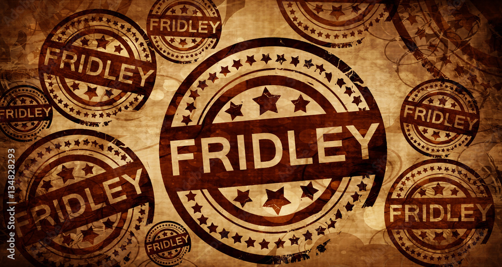 fridley, vintage stamp on paper background