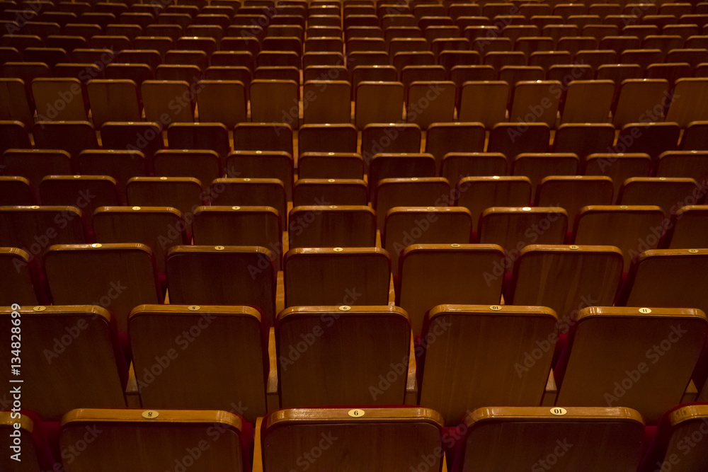 Obraz premium Empty rows in cinema or concert hall