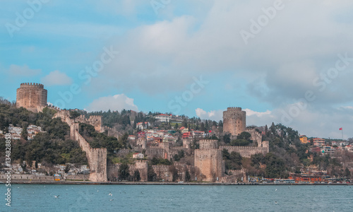 Rumelian Castle fortress located on the Bosphorus in Istanbul, T © allenkayaa