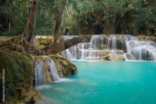 Beautiful natural pools at a waterfall